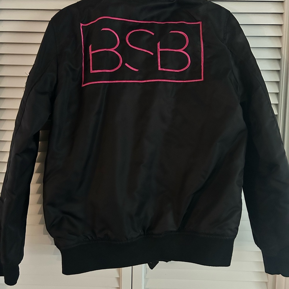 Black Jacket with Pink BSB Logo
